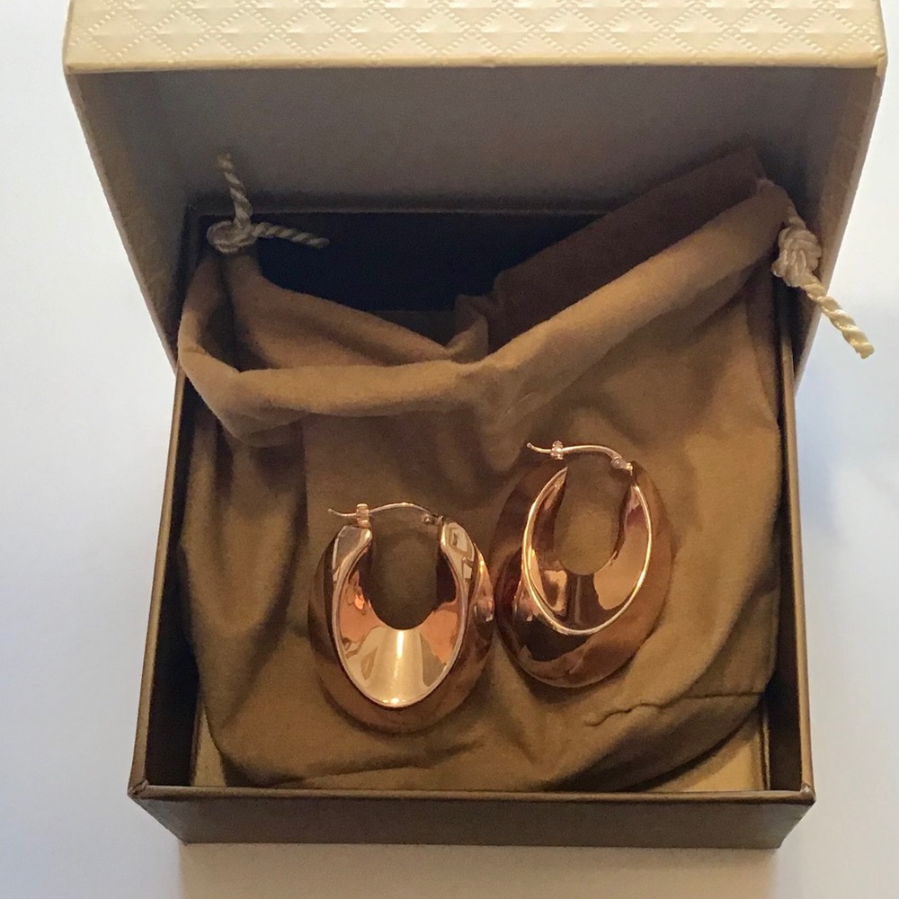 Rose Gold Hoops